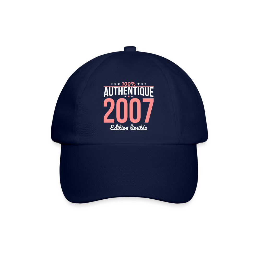 Casquette classique - Anniversaire 18 Ans - 100% Authentique 2007 - bleu/bleu