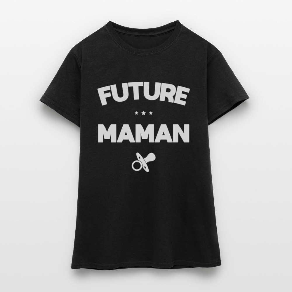 T-shirt Femme - Future Maman - noir