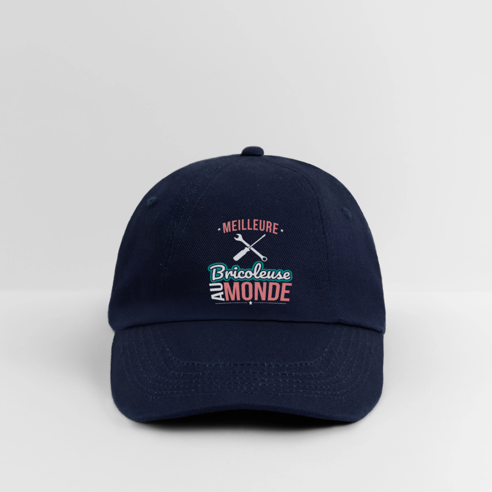 Casquette classique - Meilleure bricoleuse au monde - bleu/bleu