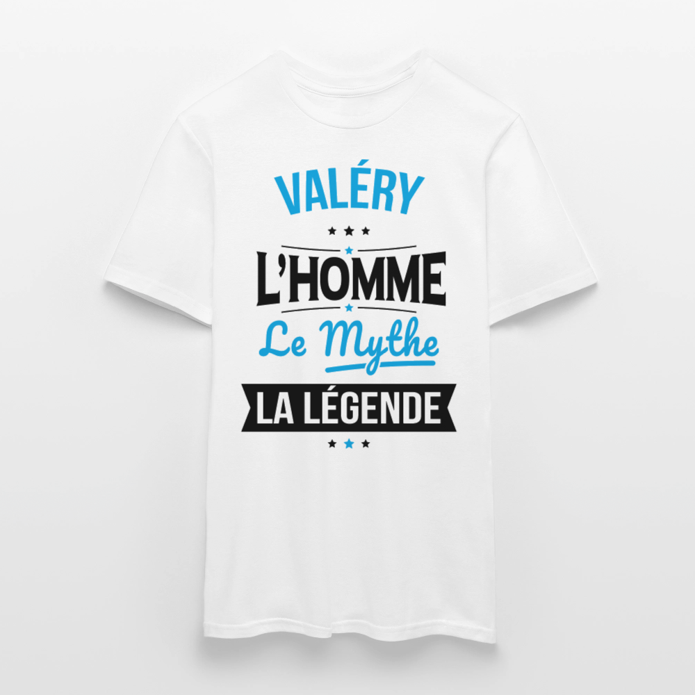 T-shirt Homme - Valéry - l'Homme - le Mythe - la Légende - blanc