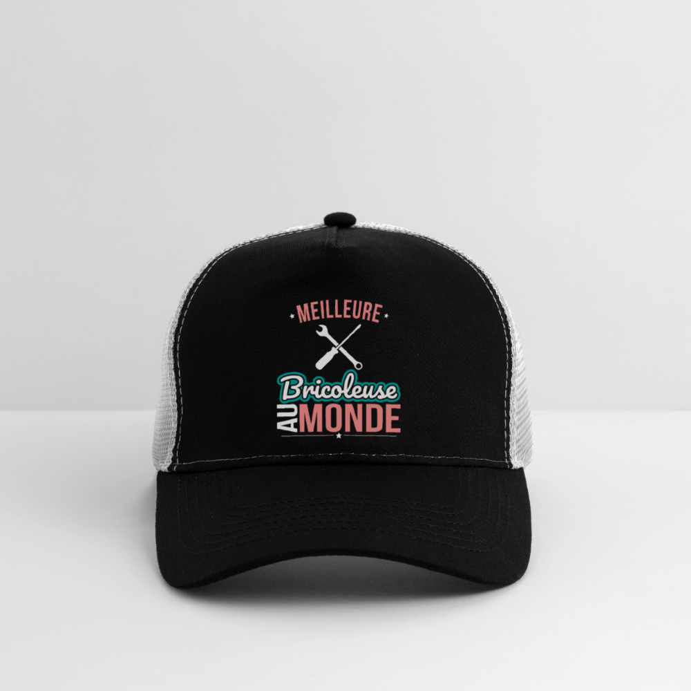 Casquette Trucker - Meilleure bricoleuse au monde - noir/gris pierre