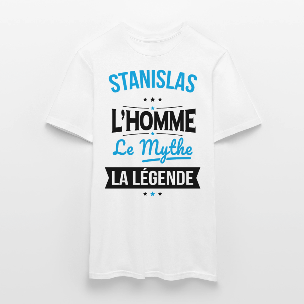 T-shirt Homme - Stanislas - l'Homme - le Mythe - la Légende - blanc