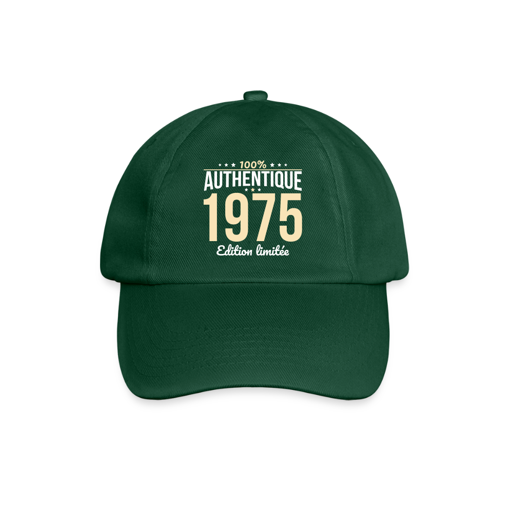 Casquette classique - Anniversaire 50 Ans - 100% Authentique 1975 - vert bouteille