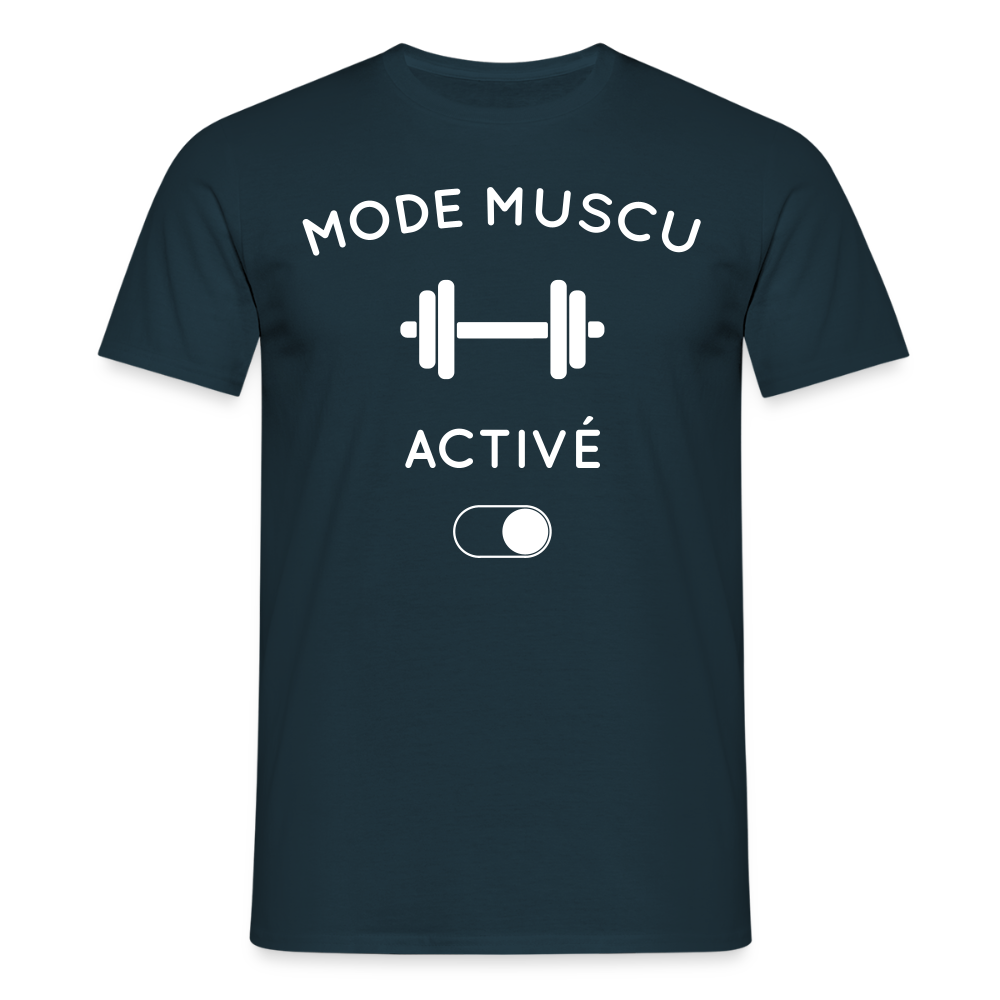 T-shirt Homme - Mode muscu activé - marine
