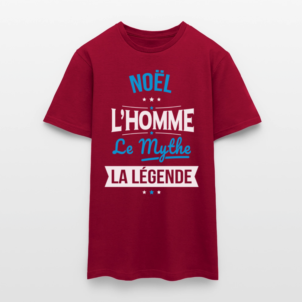 T-shirt Homme - Noël - l'Homme - le Mythe - la Légende - rouge brique