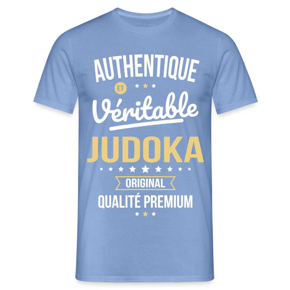T-shirt Homme - Authentique et véritable Judoka - carolina blue