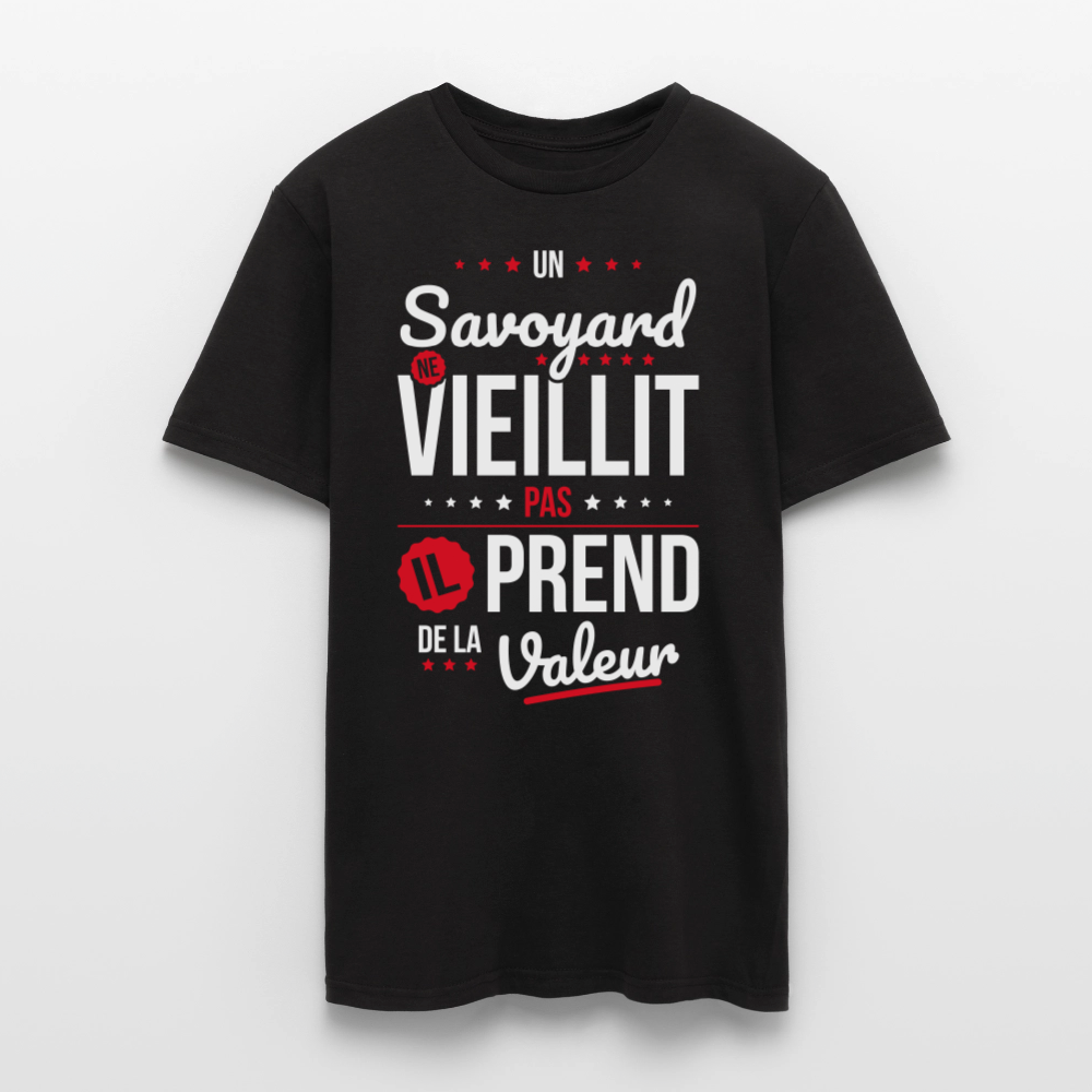 T-shirt Homme - Un Savoyard ne vieillit pas - noir