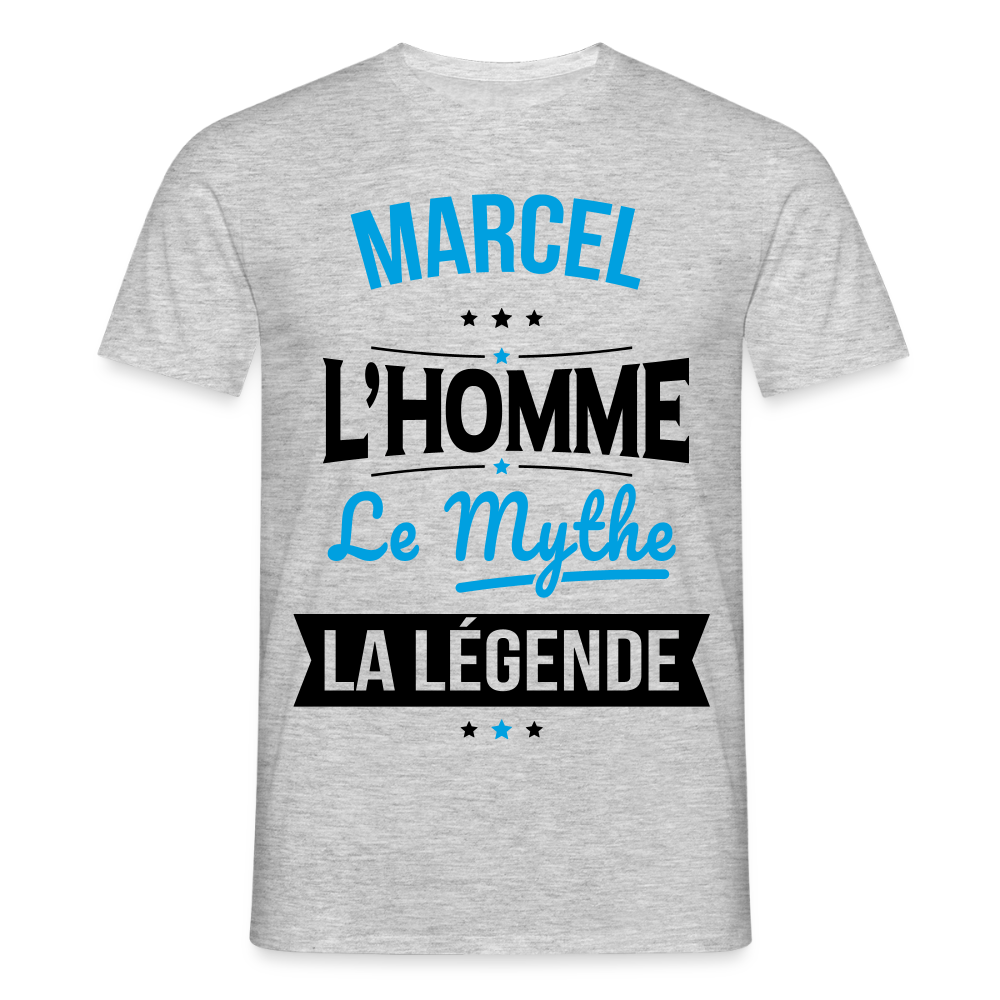 T-shirt Homme - Marcel - l'Homme - le Mythe - la Légende - gris chiné