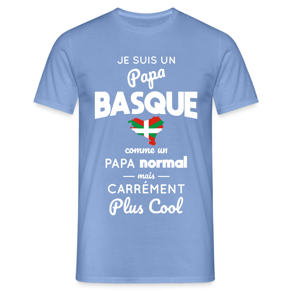 T-shirt Homme - Papa Basque Plus Cool - carolina blue