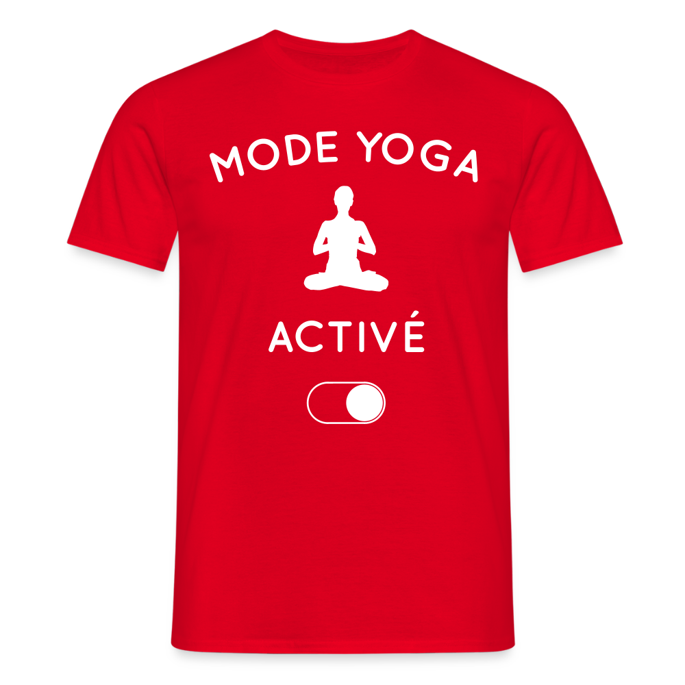 T-shirt Homme - Mode yoga activé - rouge