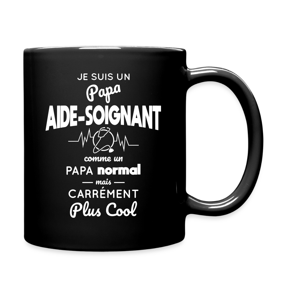 Mug uni - Papa aide-soignant plus cool - noir