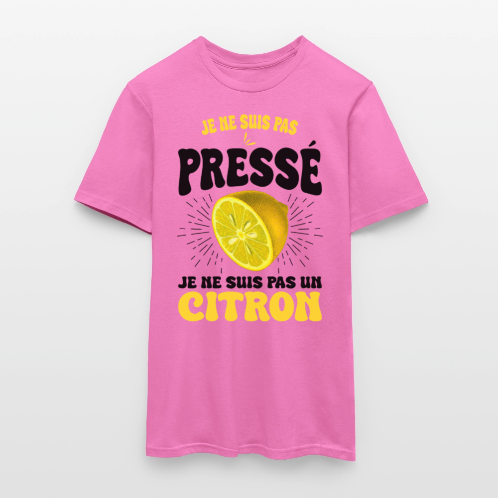 T-shirt Homme - Je ne suis pas un citron - rose