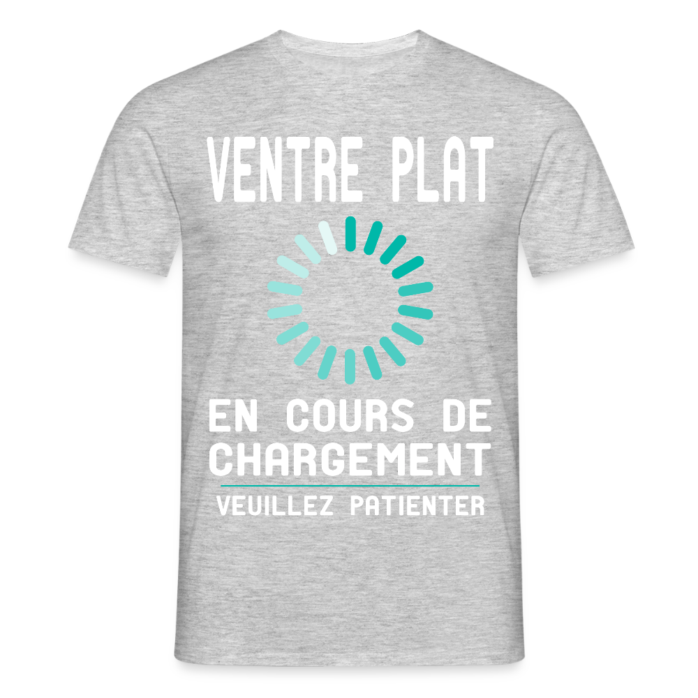 T-shirt Homme - Ventre plat en cours de chargement - gris chiné