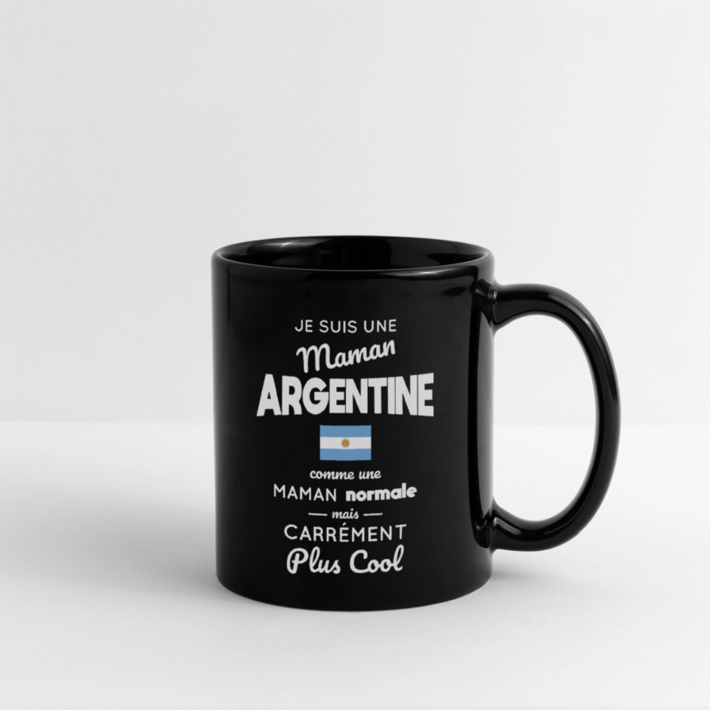 Mug uni - Maman Argentine plus cool - noir