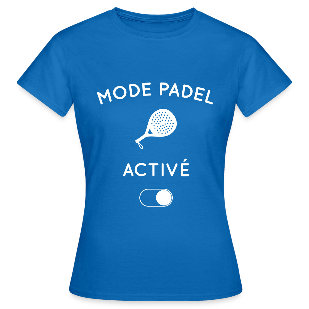 T-shirt Femme - Mode padel activé - bleu royal