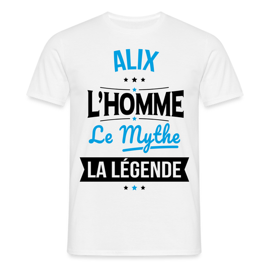 T-shirt Homme - Alix - l'Homme - le Mythe - la Légende - blanc