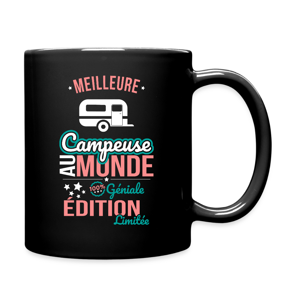 Mug uni - Meilleure Campeuse au monde - 100% géniale - noir