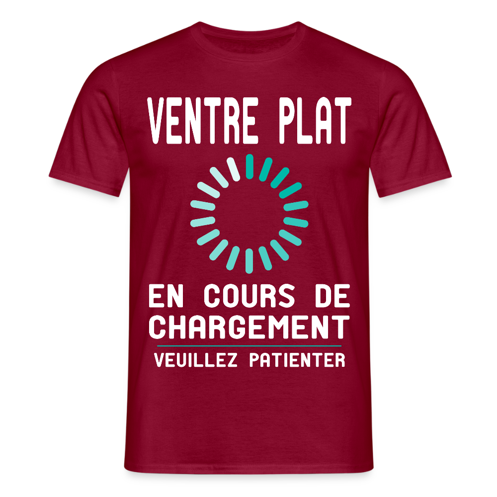 T-shirt Homme - Ventre plat en cours de chargement - rouge brique