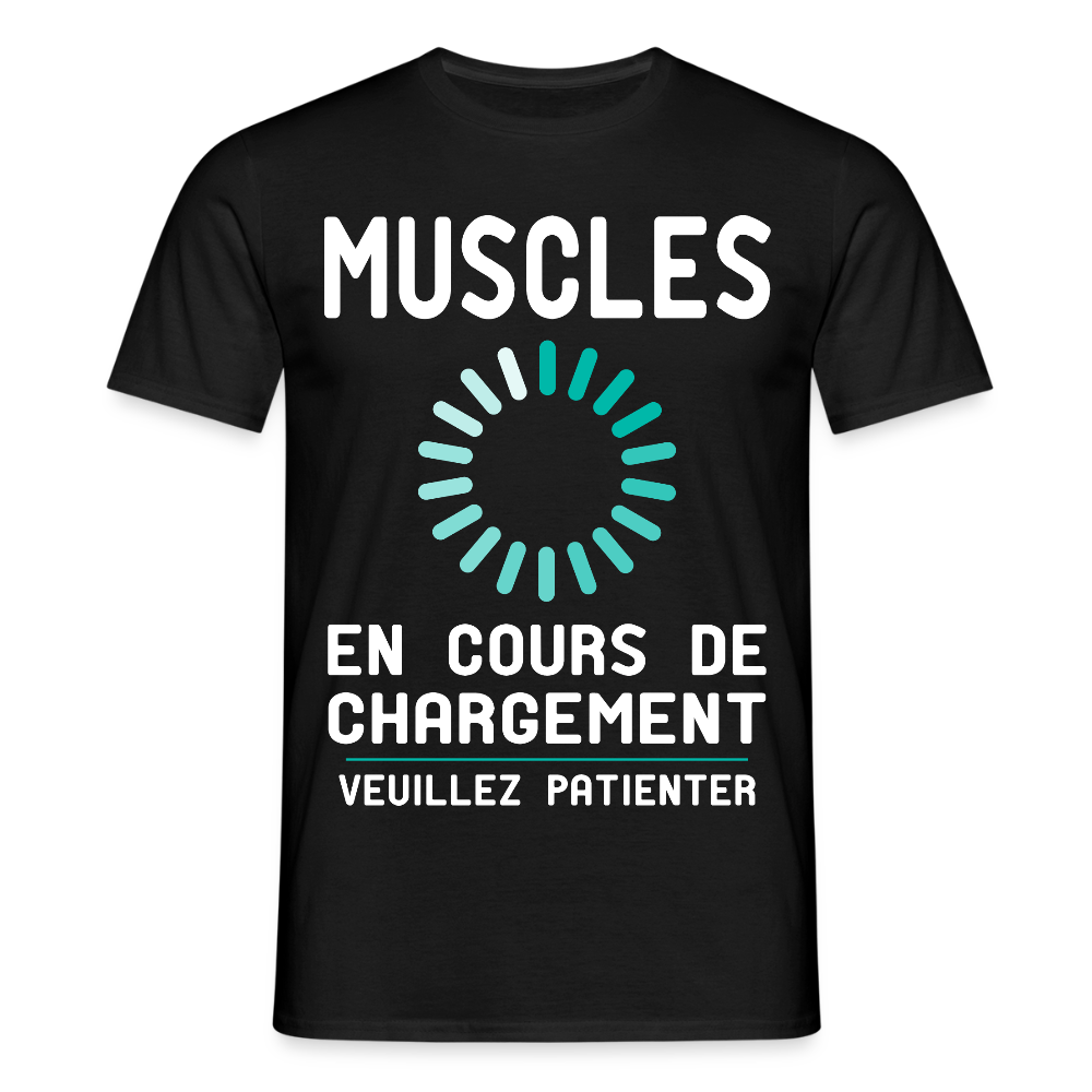 T-shirt Homme - Muscles en cours de chargement - noir