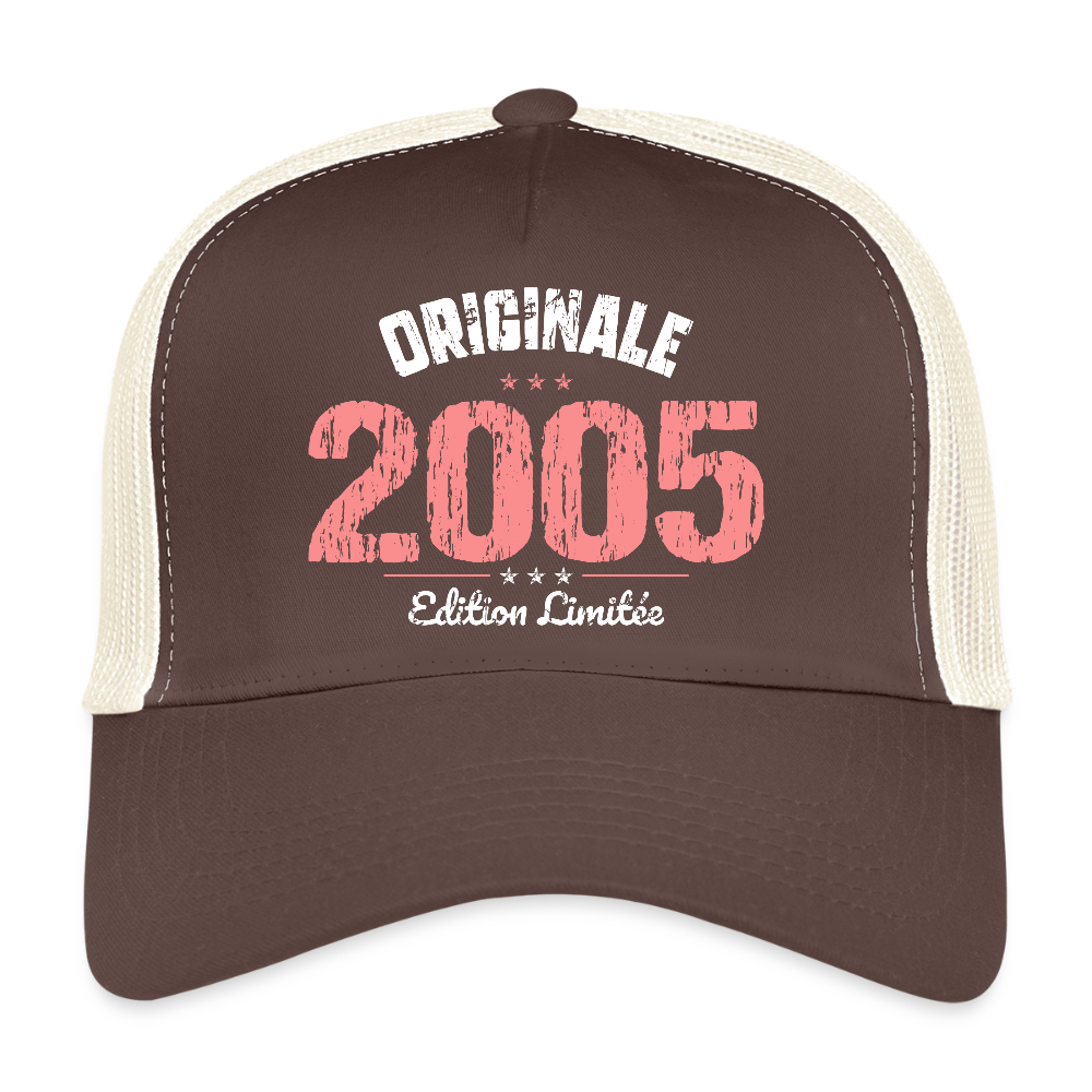 Casquette Trucker - Anniversaire 20 Ans - Originale 2005 - marron/beige