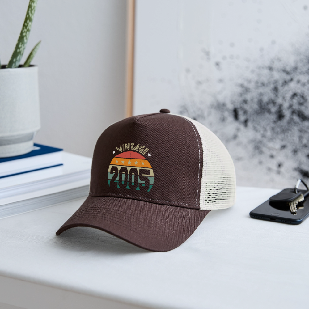 Casquette Trucker - Anniversaire 20 Ans - Vintage 2005 - marron/beige