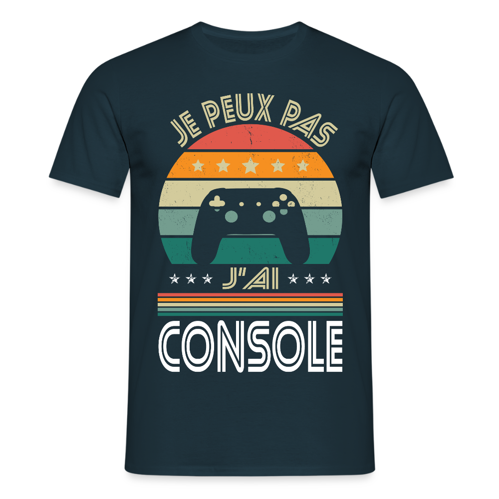 T-shirt Homme - Je peux pas j'ai Console - marine