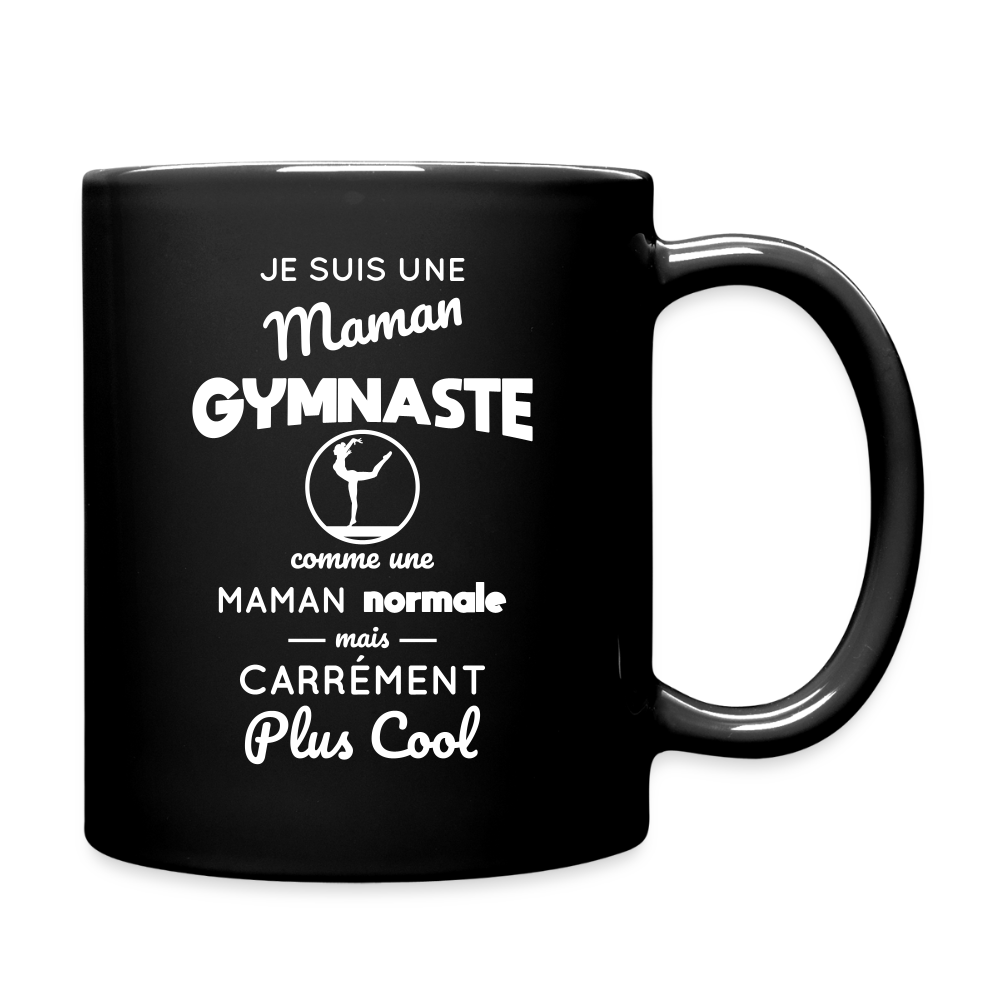 Mug uni - Maman gymnaste plus cool - noir