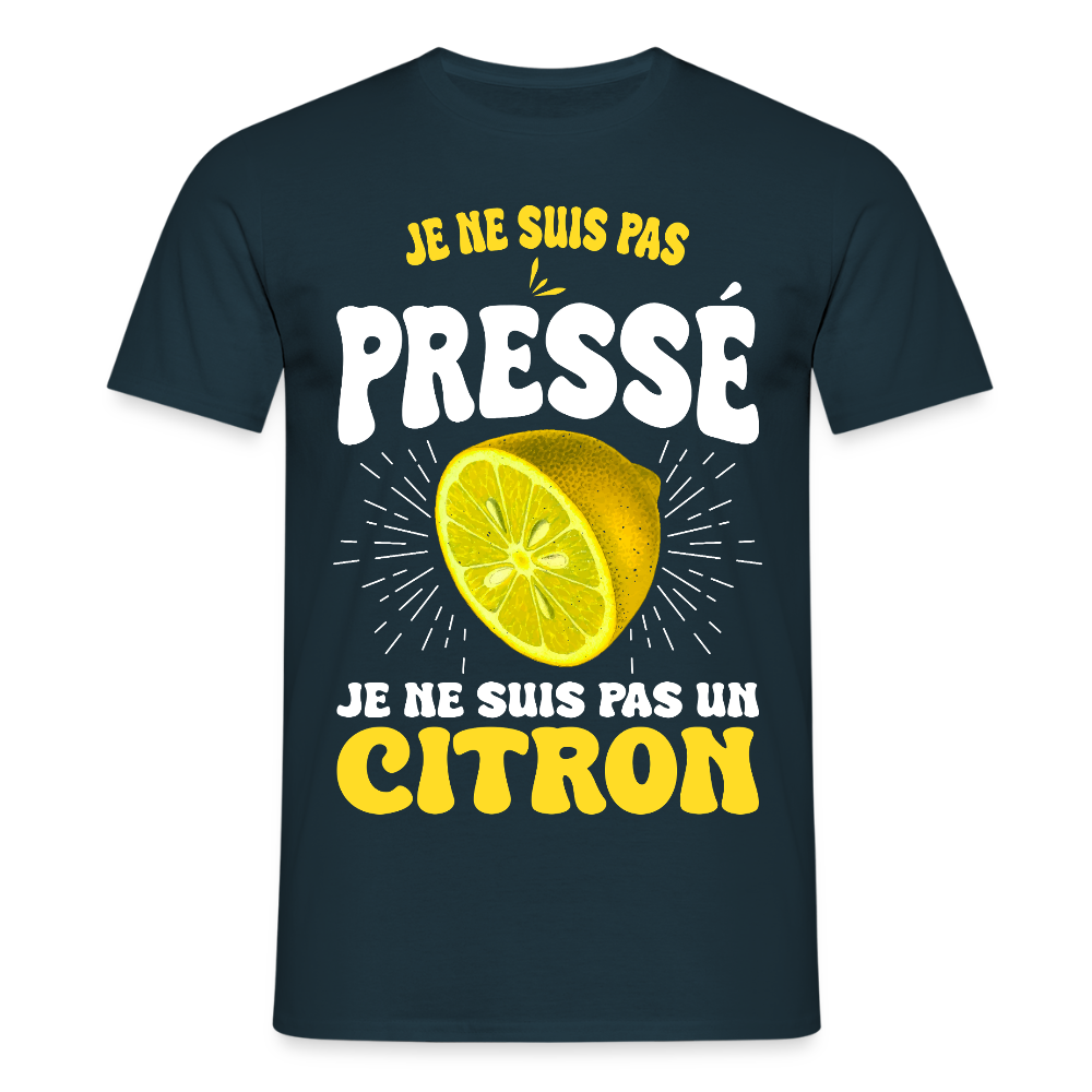 T-shirt Homme - Je ne suis pas un citron - marine