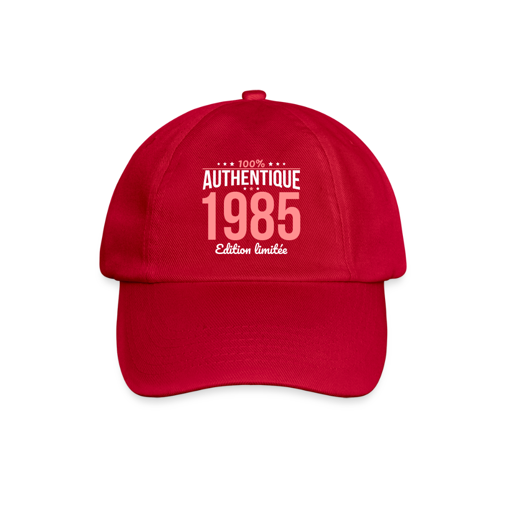 Casquette classique - Anniversaire 40 Ans - 100% Authentique 1985 - rouge classique