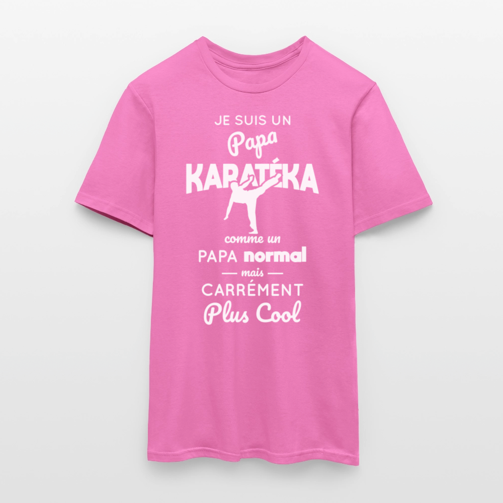 T-shirt Homme - Papa karatéka plus cool - rose