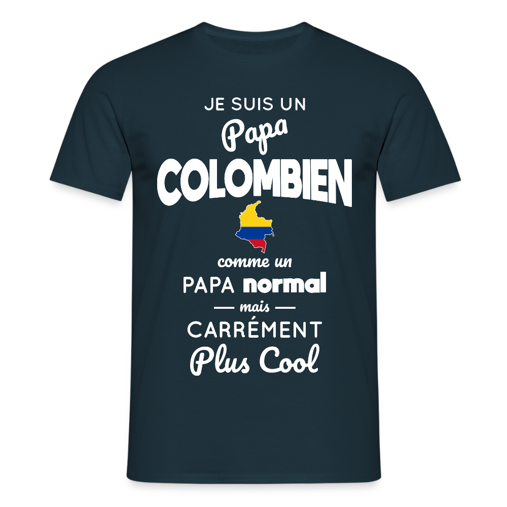 T-shirt Homme - Papa Colombien Plus Cool - marine