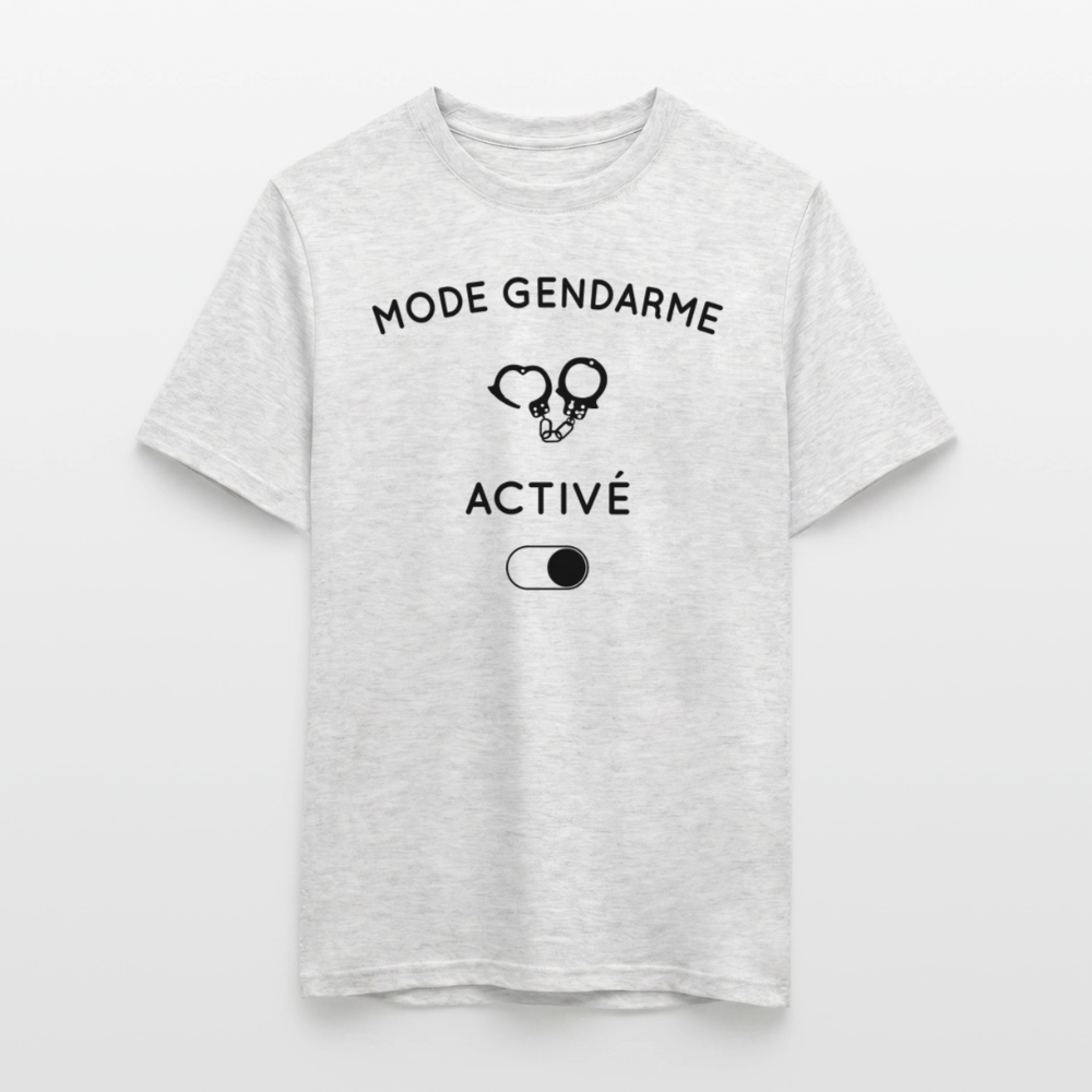 T-shirt Homme coloris clair - Mode gendarme activé - gris chiné