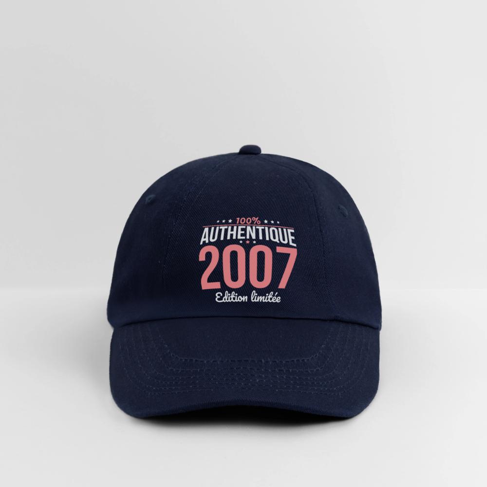 Casquette classique - Anniversaire 18 Ans - 100% Authentique 2007 - bleu/bleu