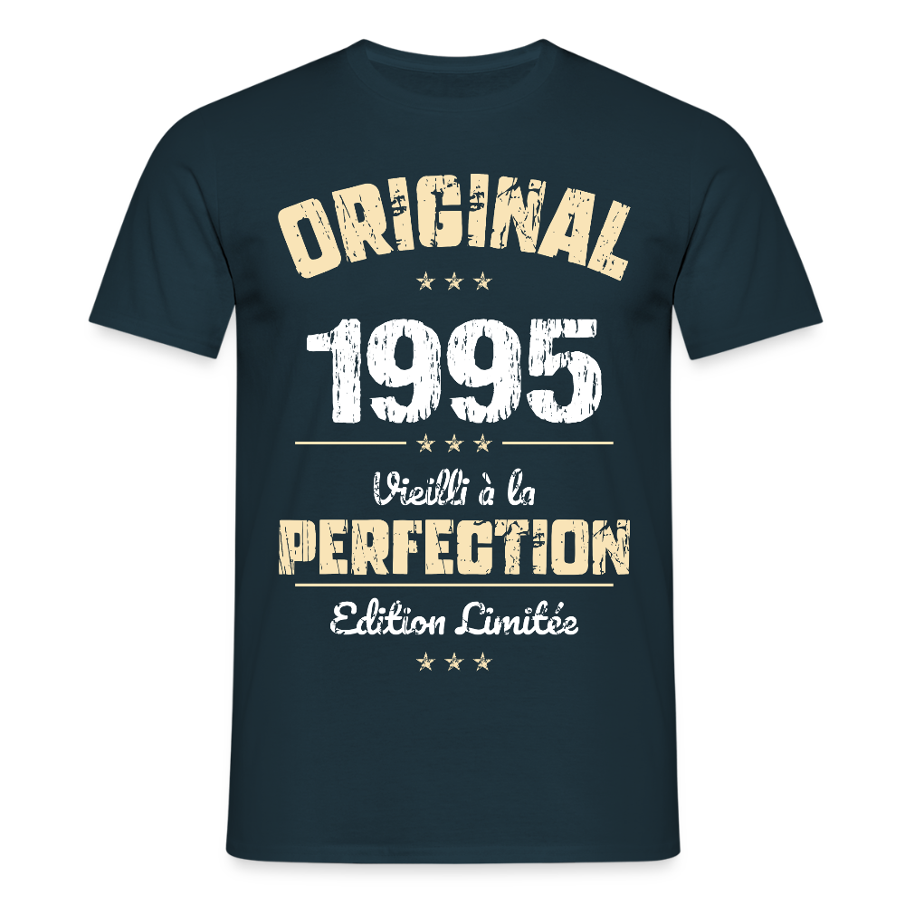 T-shirt Homme - Anniversaire 30 Ans - Original 1995 - marine