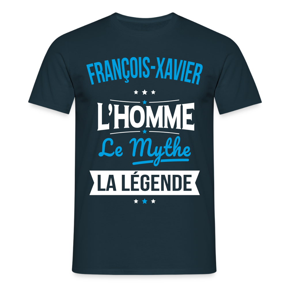 T-shirt Homme - François-Xavier - l'Homme - le Mythe - la Légende - marine