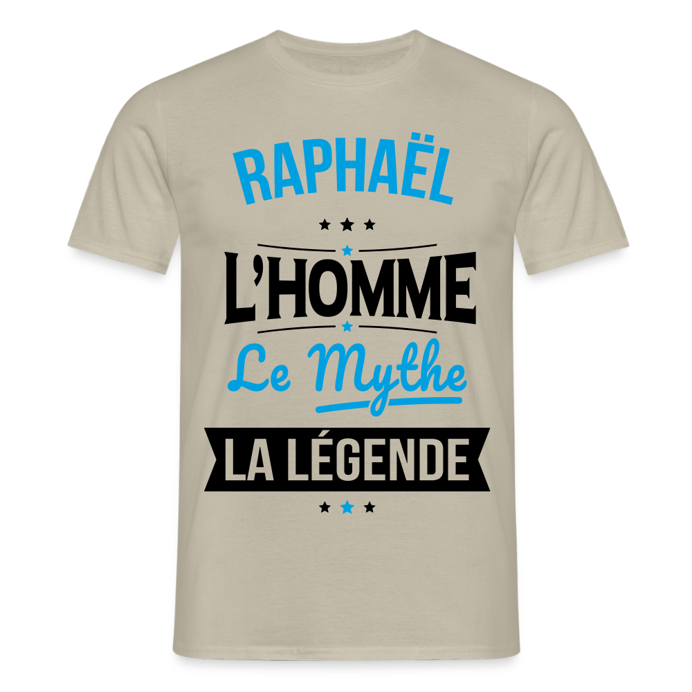 T-shirt Homme - Raphaël - l'Homme - le Mythe - la Légende - beige sable