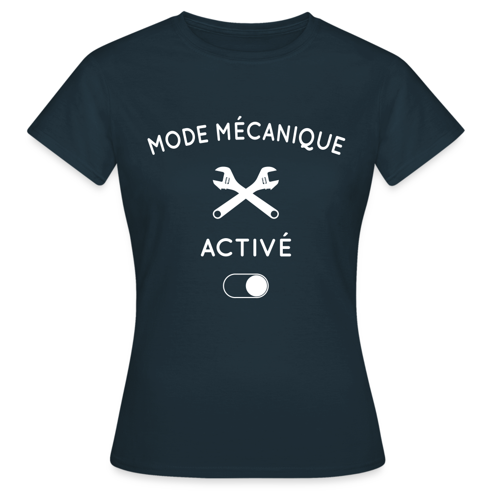 T-shirt Femme - Mode mécanique activé - marine