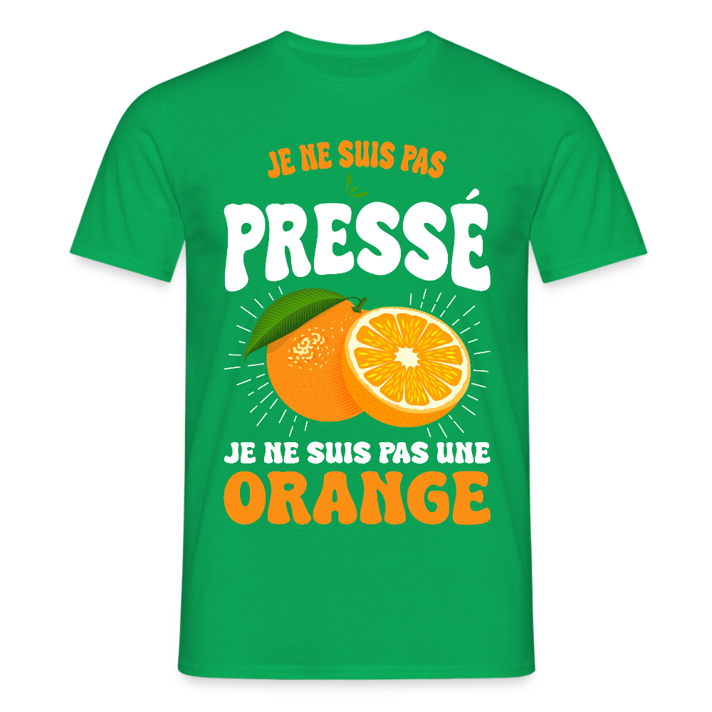 T-shirt Homme - Je ne suis pas une orange - vert