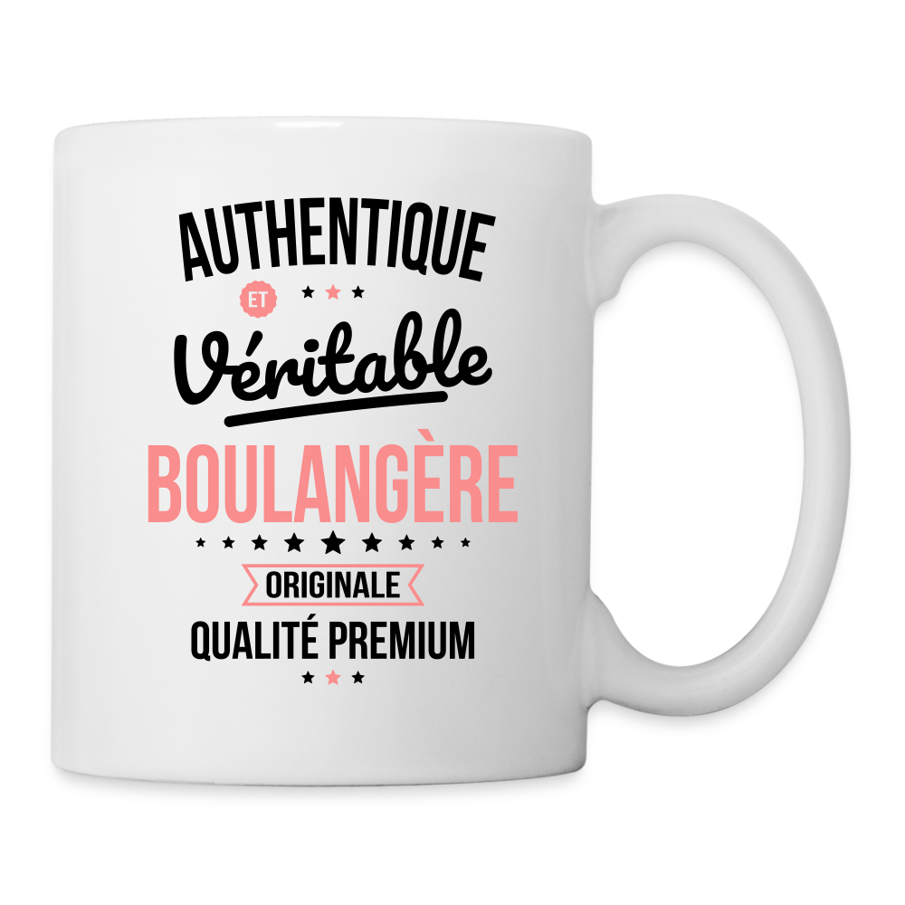 Mug blanc - Authentique et véritable Boulangère - blanc
