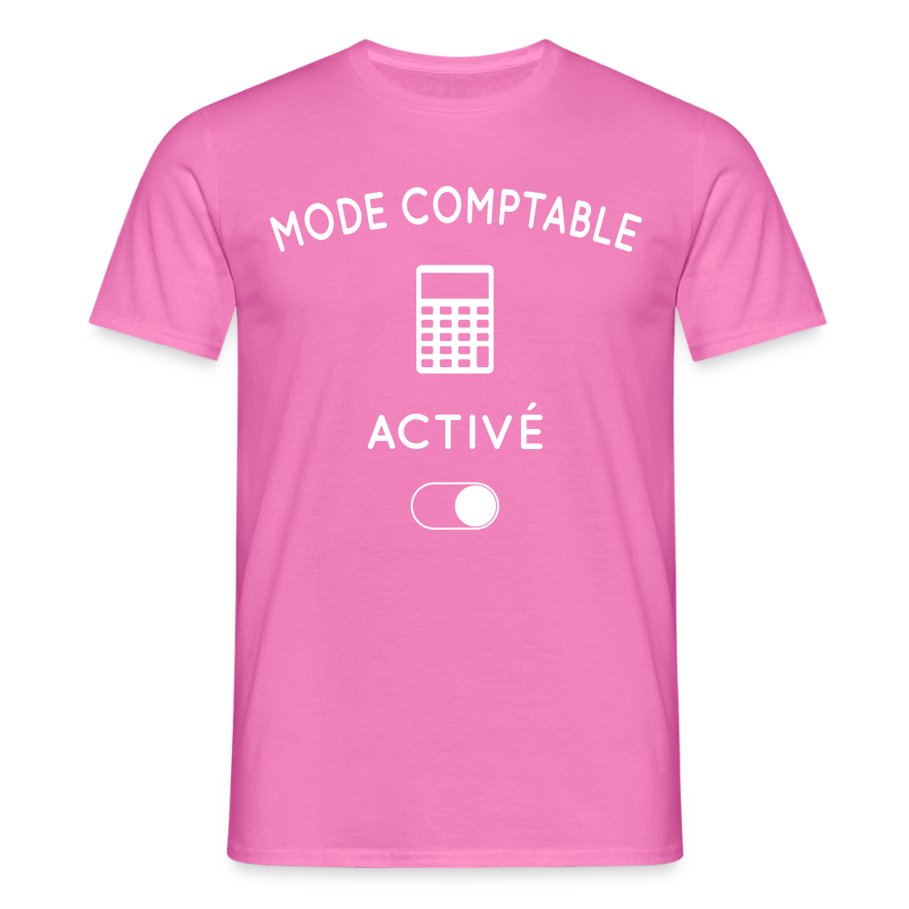 T-shirt Homme - Mode comptable activé - rose
