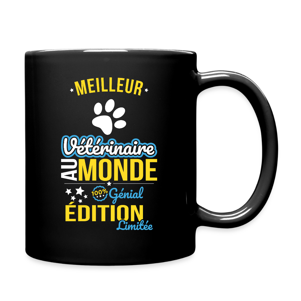 Mug uni - Meilleur Vétérinaire au monde - 100% génial - noir