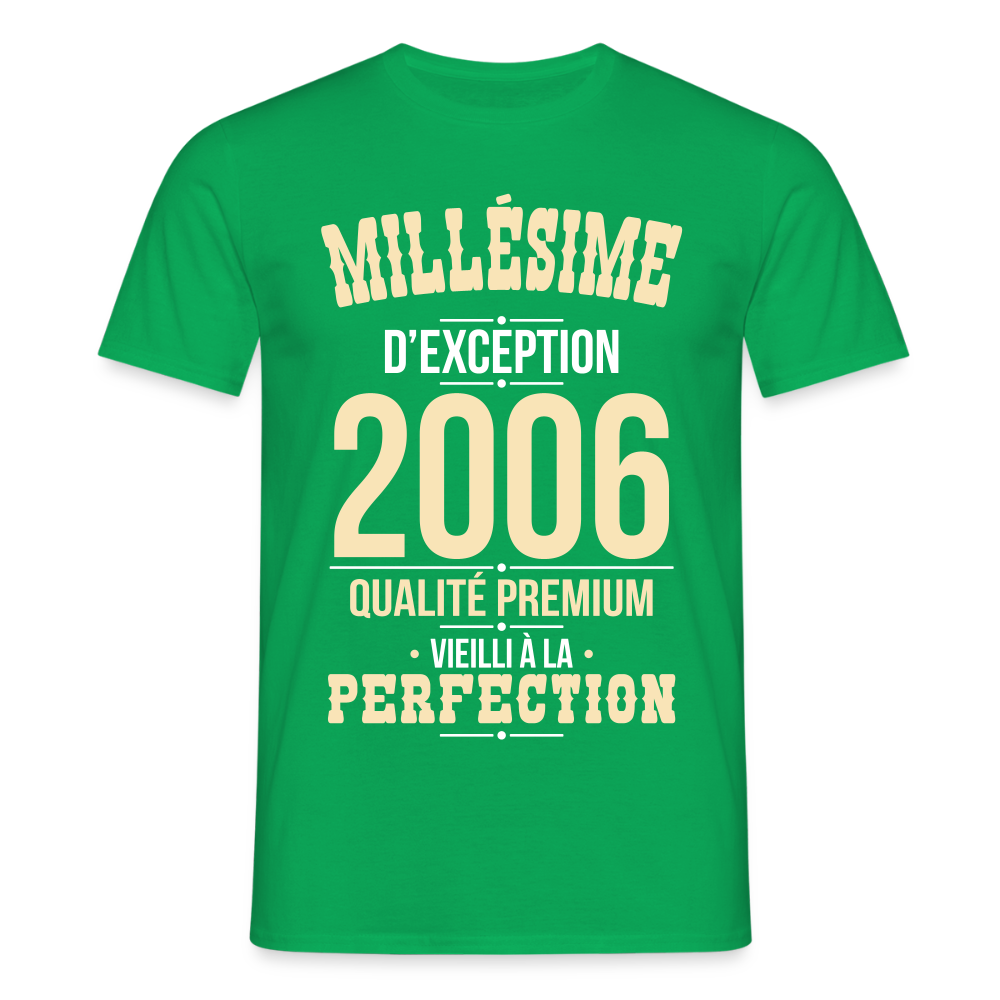T-shirt Homme 20 Ans 2006 – Millésime d’Exception - vert