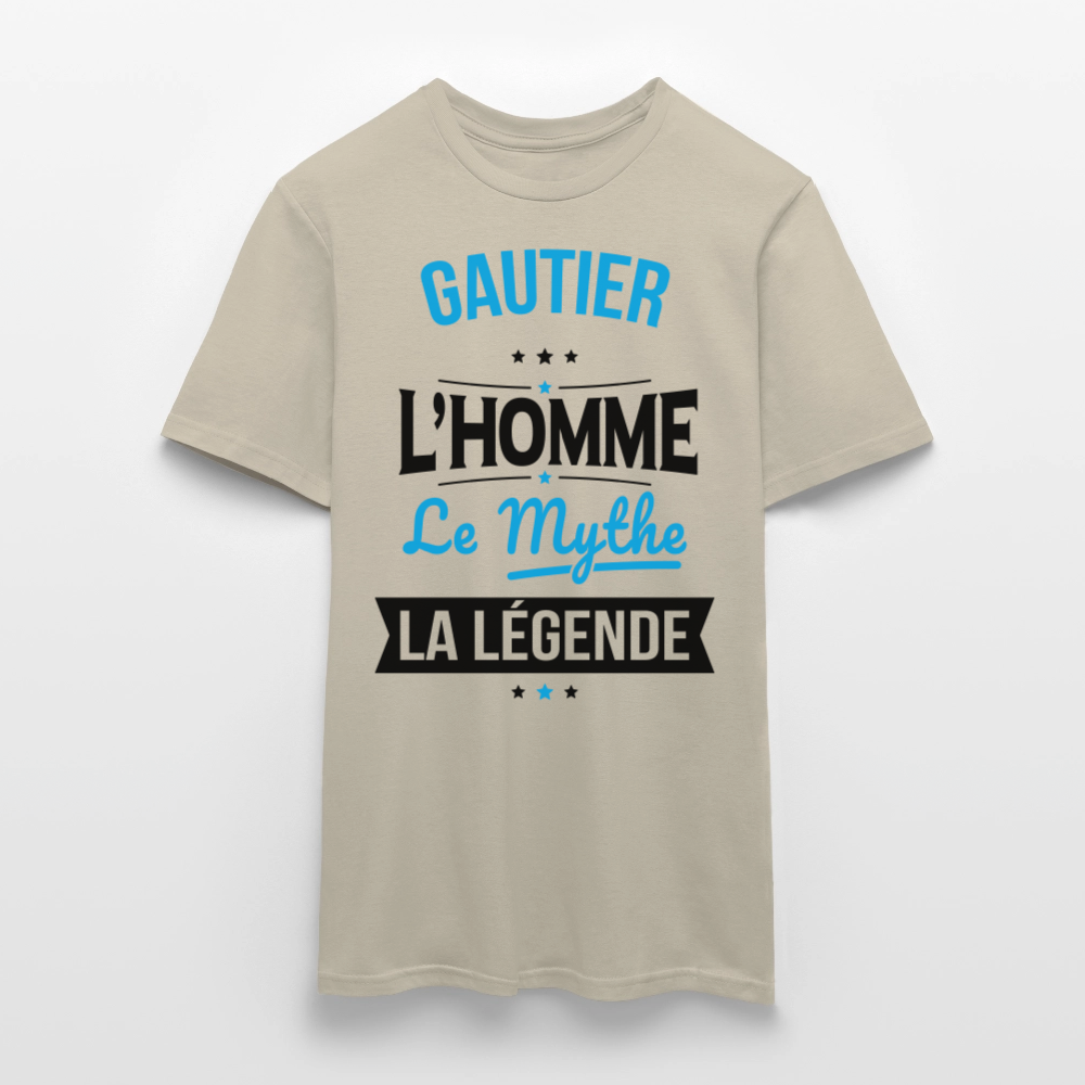 T-shirt Homme - Gautier - l'Homme - le Mythe - la Légende - beige sable