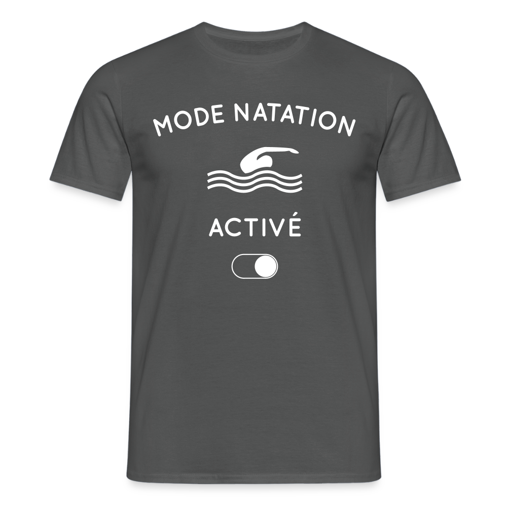 T-shirt Homme - Mode natation activé - charbon