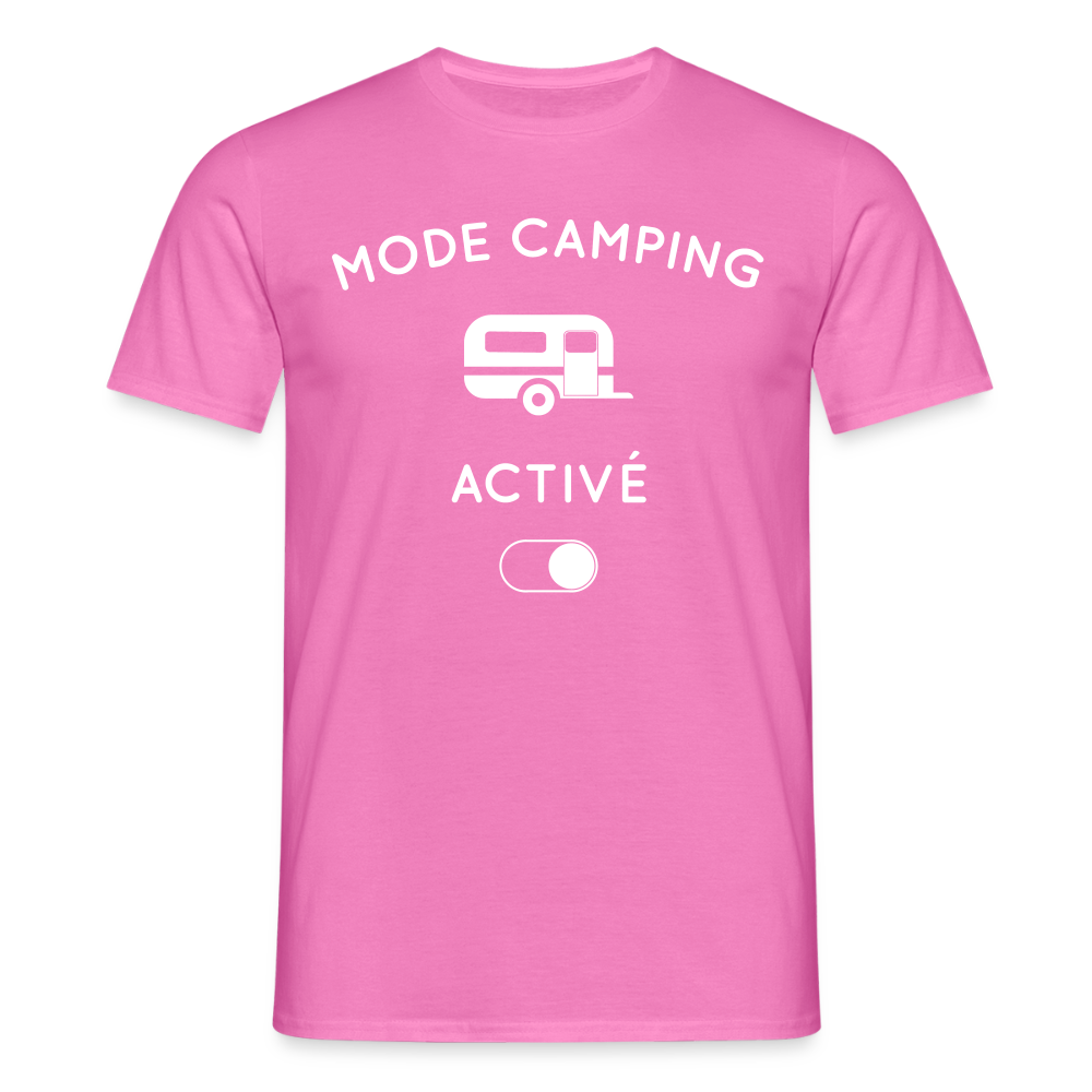 T-shirt Homme - Mode camping activé - rose
