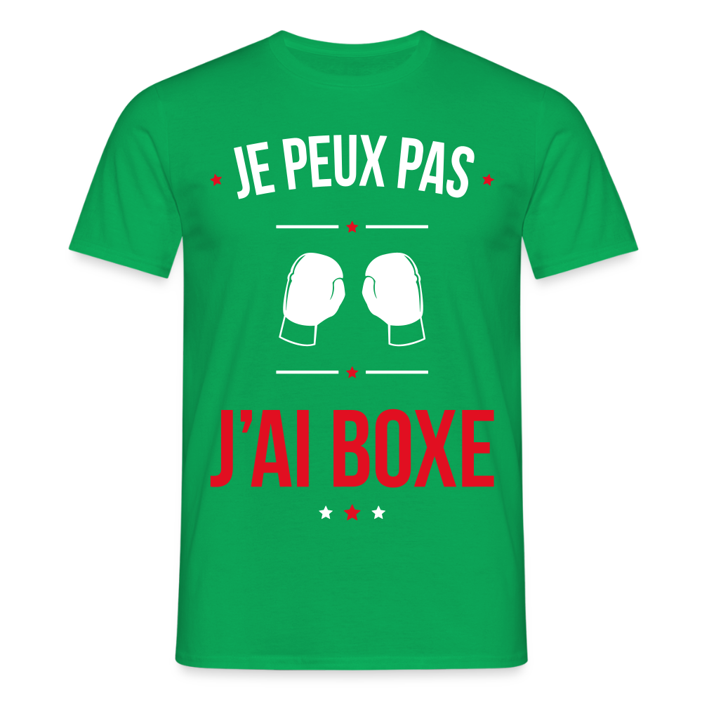 T-shirt Homme - Je peux pas j'ai Boxe - vert
