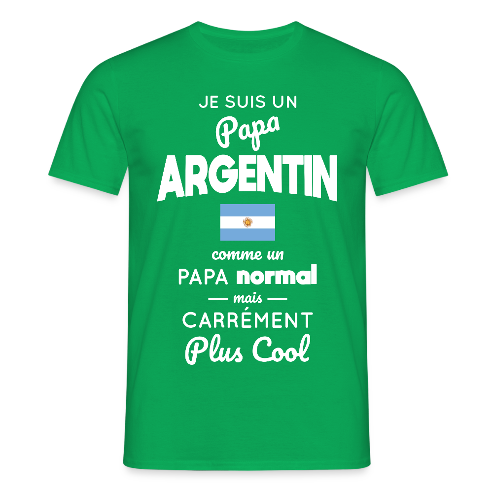 T-shirt Homme - Papa Argentin Plus Cool - vert