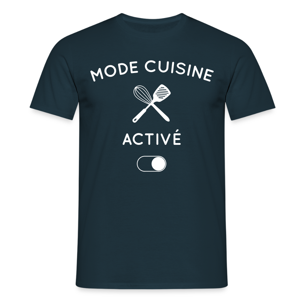 T-shirt Homme - Mode cuisine activé - marine