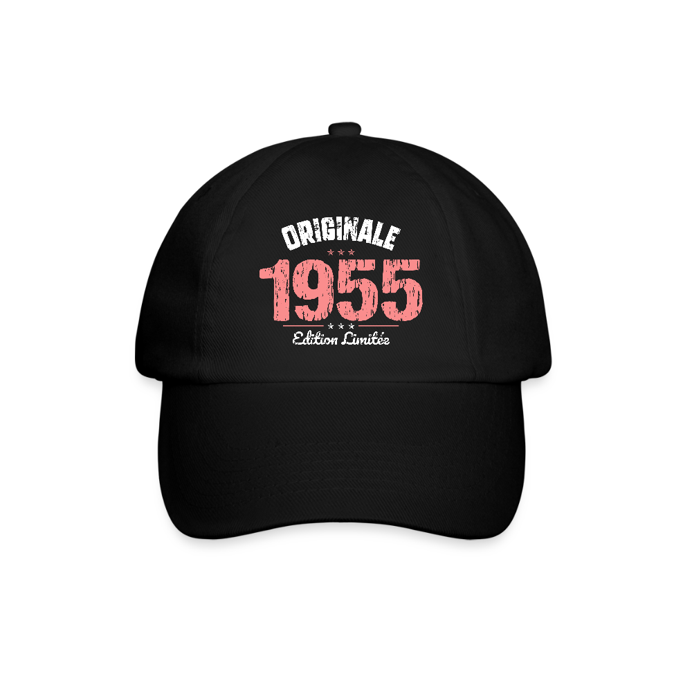 Casquette classique - Anniversaire 70 Ans - Originale 1955 - noir/noir