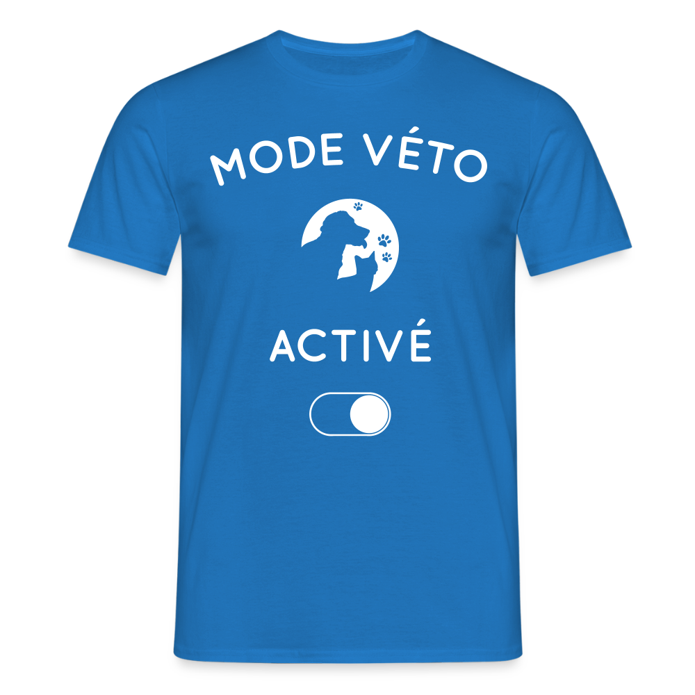 T-shirt Homme - Mode véto activé - bleu royal
